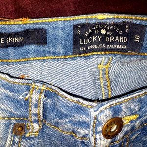 Girls Lucky brand skinny Jeans size 10